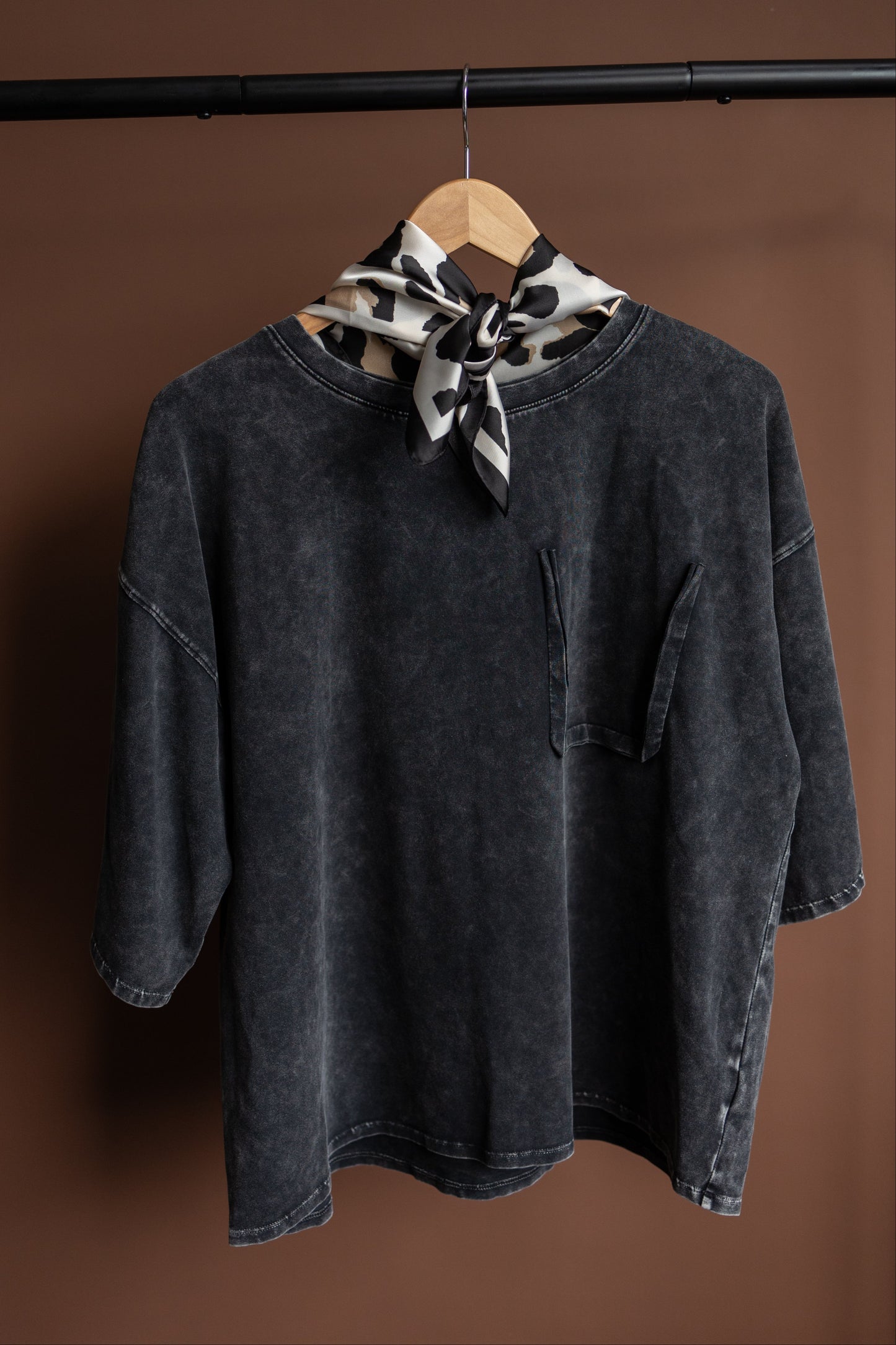 Charcoal Oversized Tee