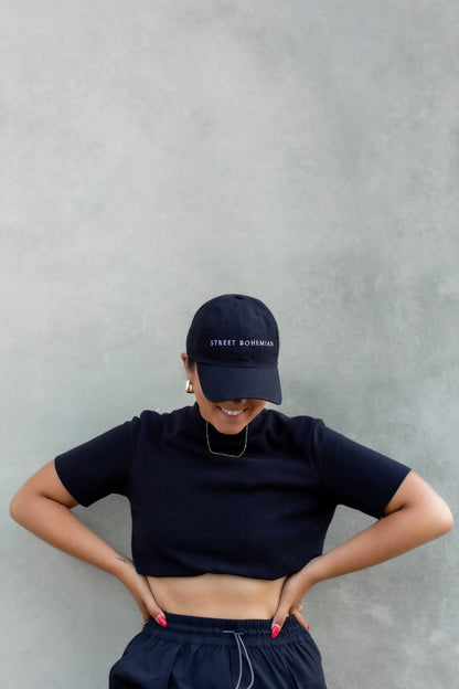 Street Bohemian Organic Dad Hat | Black